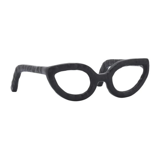 Aluminum Eyeglasses Sculpture - Black