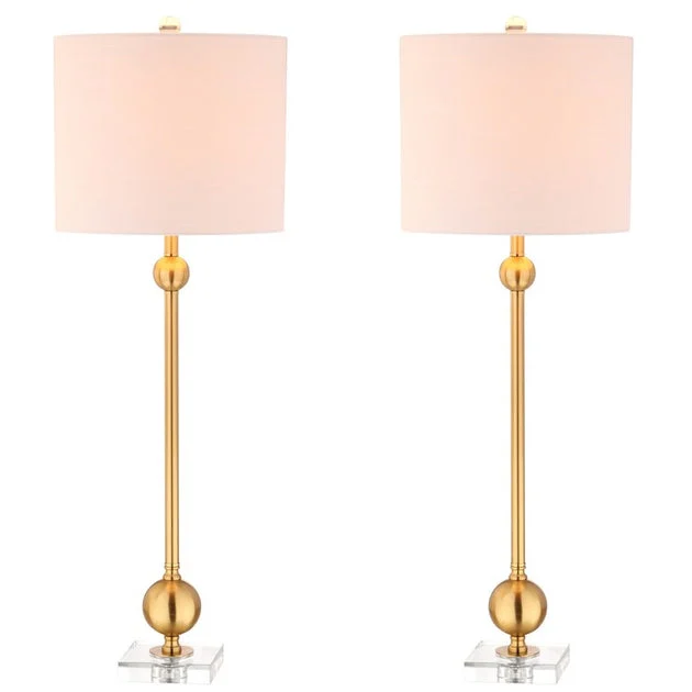 Hollis Table Lamps Set of 2 - Brass