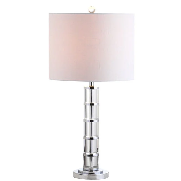 Hailey Crystal Table Lamp - Clear and Chrome