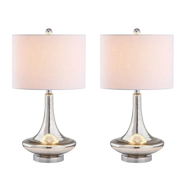 Cecile Table Lamps Set of 2 - Mercury Silver
