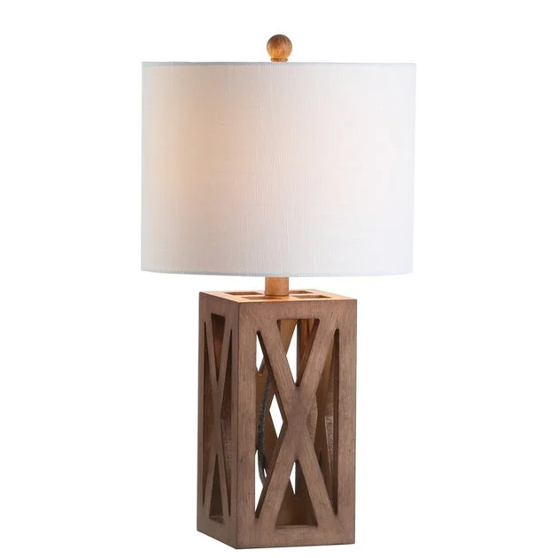 Stewart Wood Table Lamp - Brown