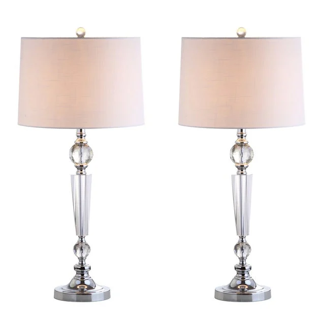 Emma Crystal LED Table Lamps Set of 2 - Clear