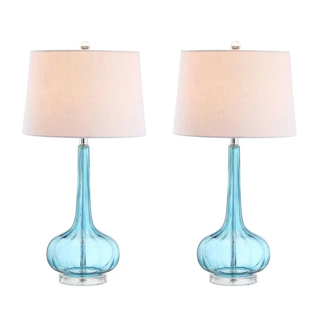 Bette Table Lamps Set of 2 - Aqua