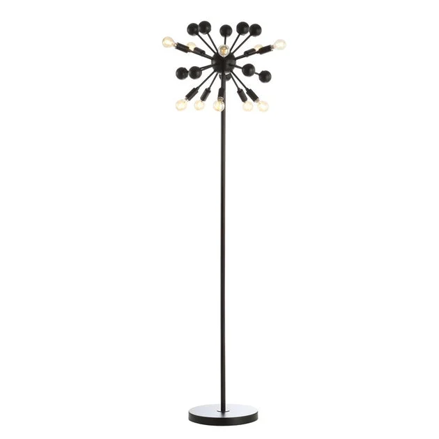 Orbit Ten-Light Floor Lamp - Black