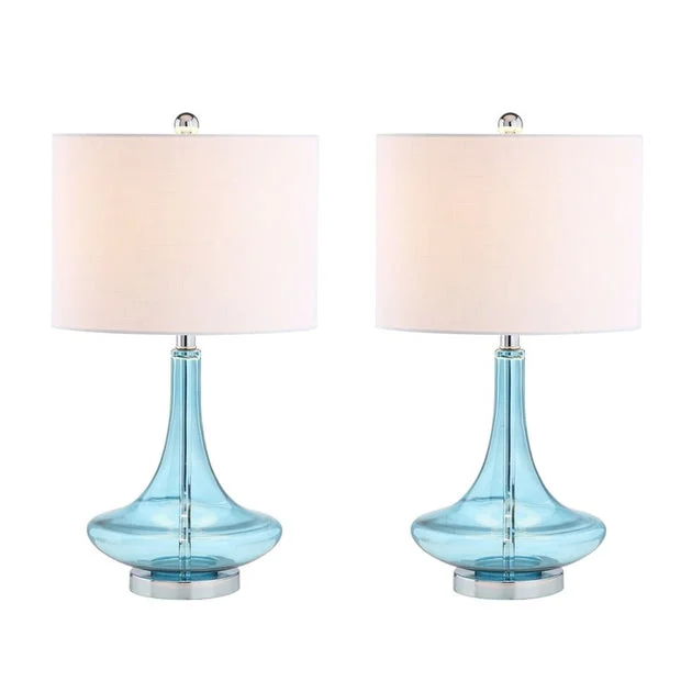 Cecile Table Lamps Set of 2 - Aqua