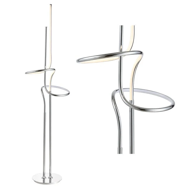 Sketch LED Floor Lamp - Chrome