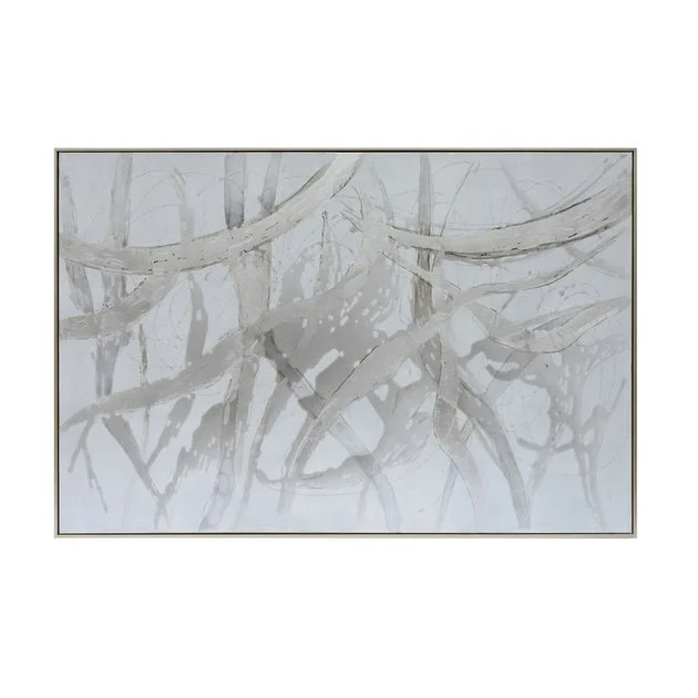 62" x 42" Oil Painting - Silver