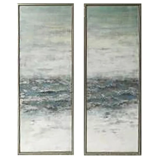62" x 22" Oil Paintings Set of 2 - Multi