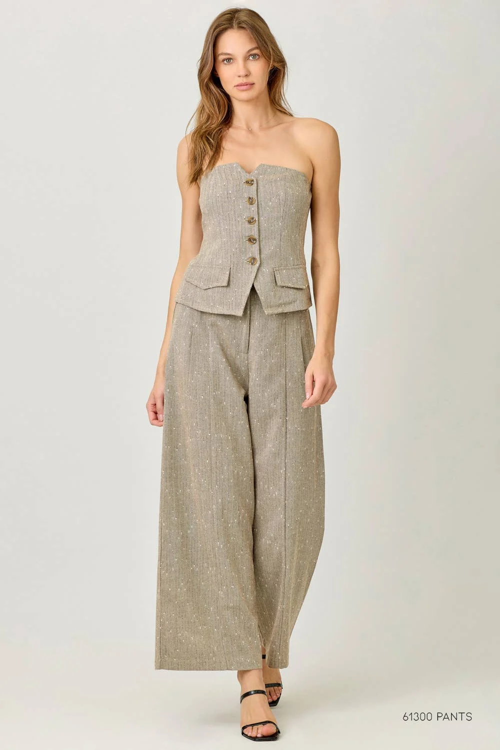 Sparkling Pinstripe Suit Trousers