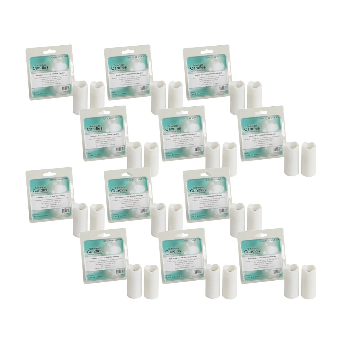 Melrose LED Mini Pillar Candle (Set of 12)