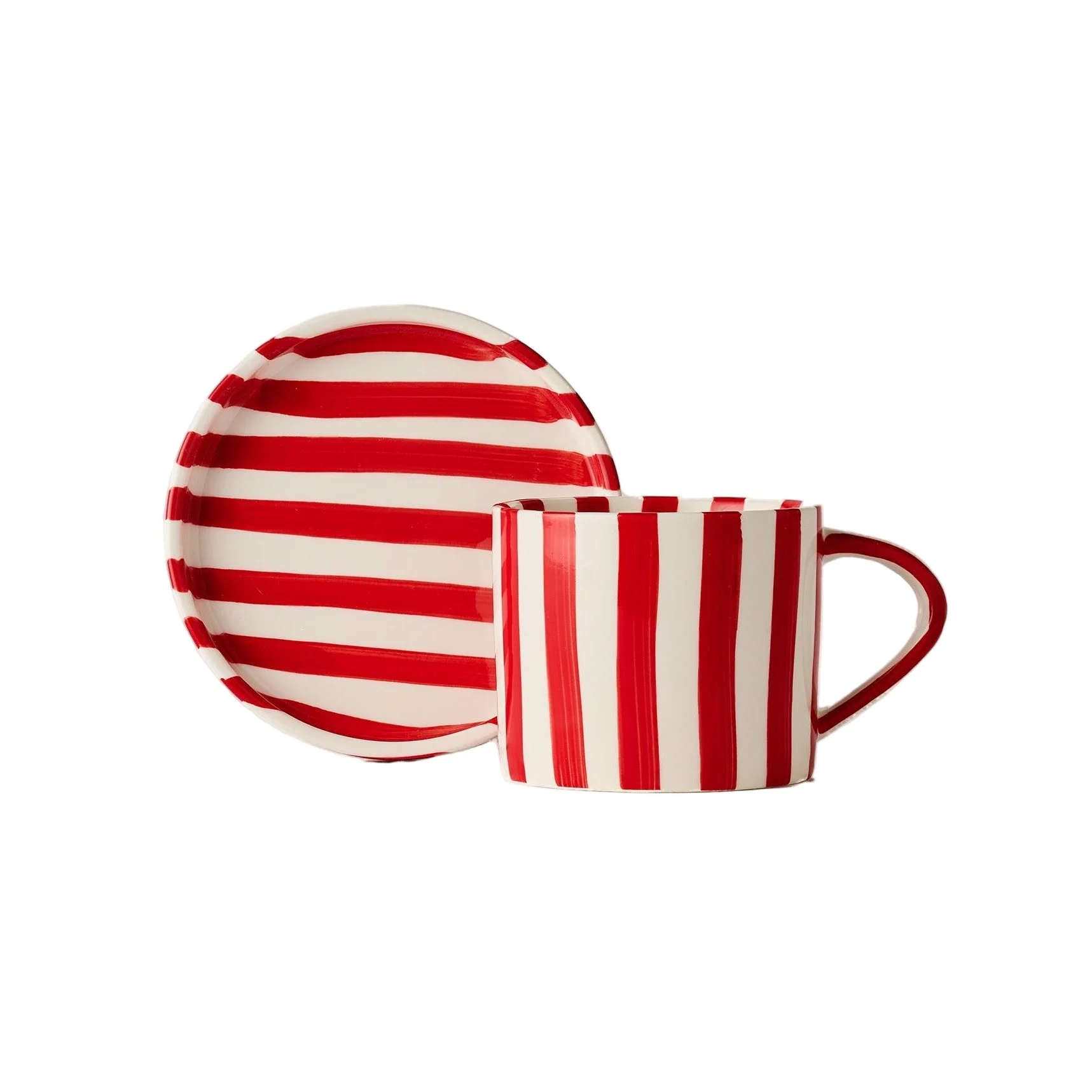 Hand Painted Ceramic Cafe // Cherry