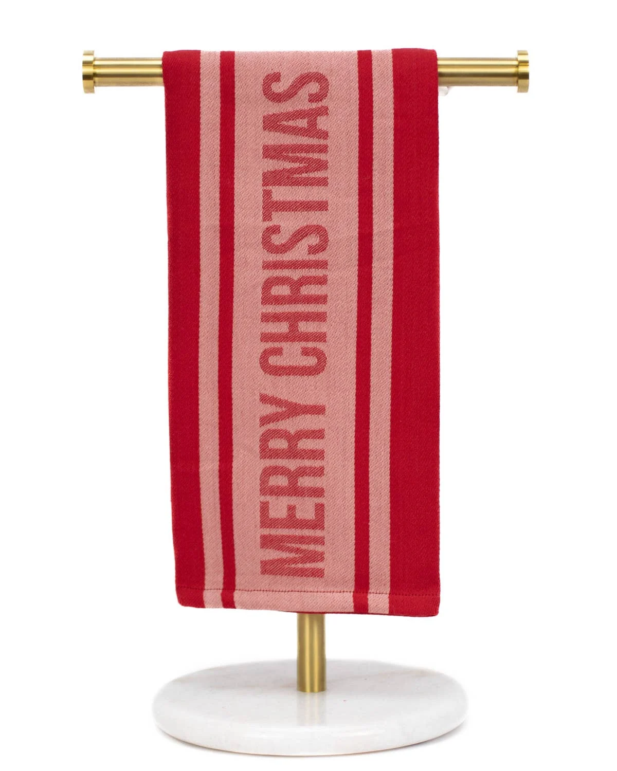 Merry Christmas Jacquard Hand Towel // Red