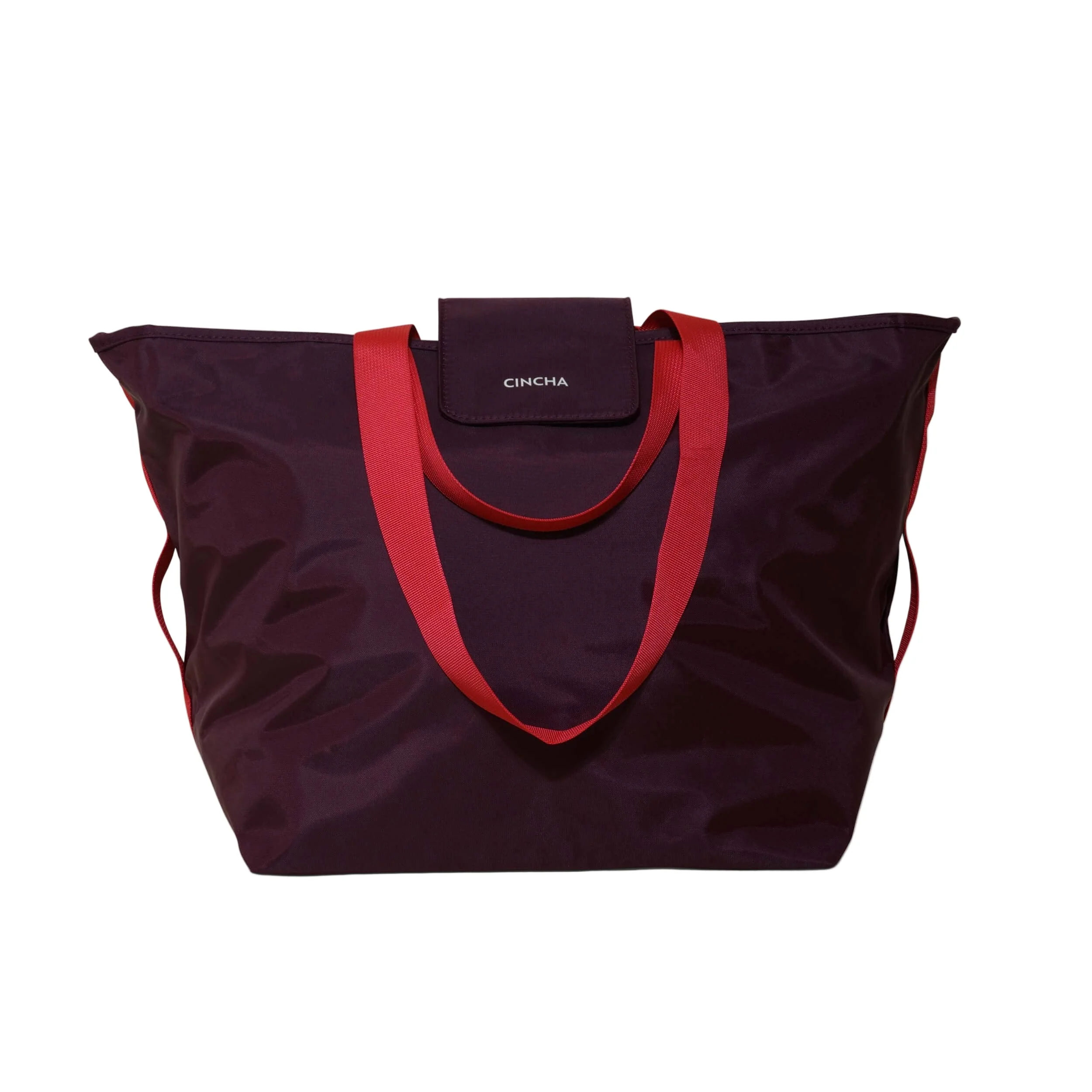 The Nylon Zip-All Tote // Merlot
