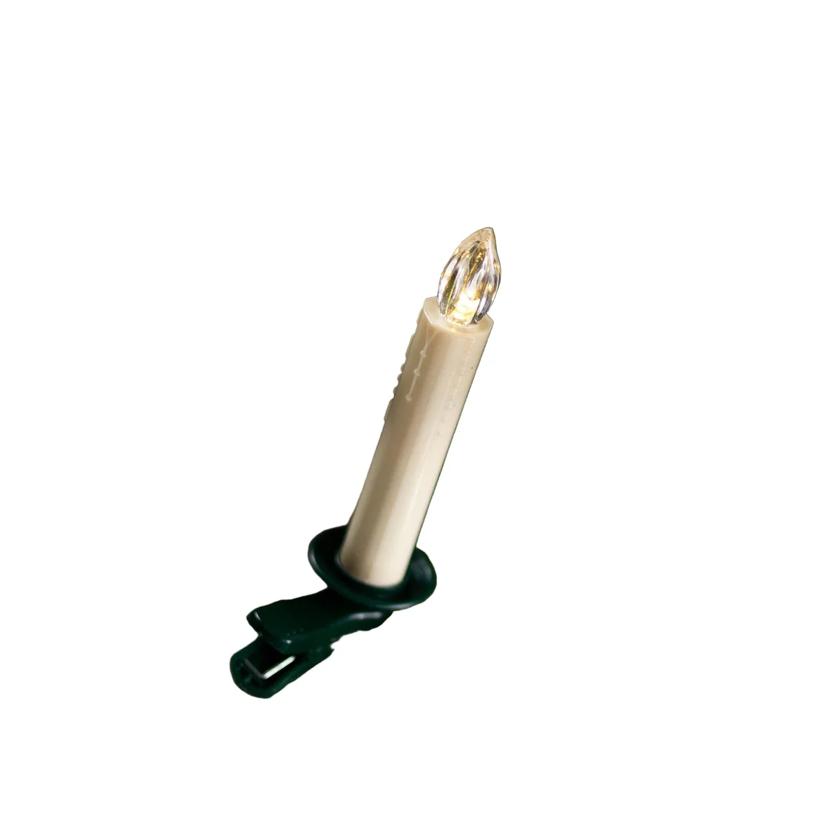 LED Clip-On Tree Taper Candles – 5.5"H – Set of 12 Remote-Controlled – By Melrose