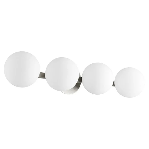 Globe Four-Light Bathroom Vanity Fixture