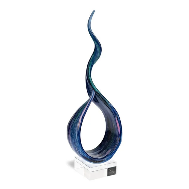 Monet Murano-Style Art Glass 18" Centerpiece