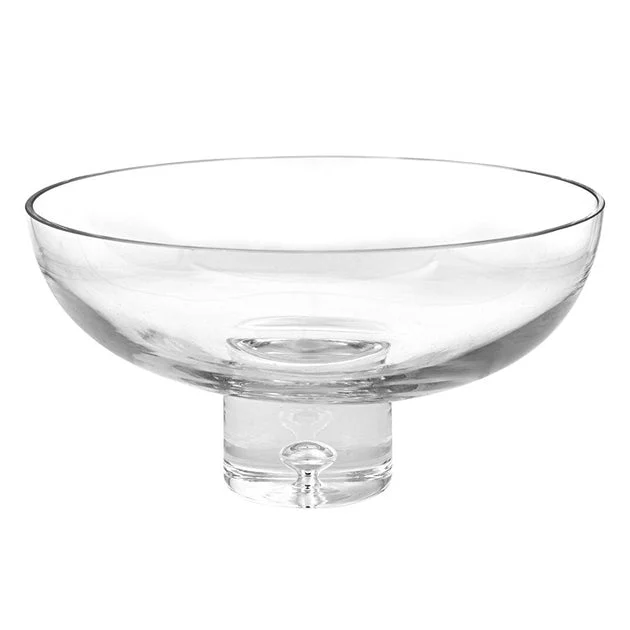 Galaxy European Mouth-Blown Lead-Free Crystal Large Pedestal Bowl