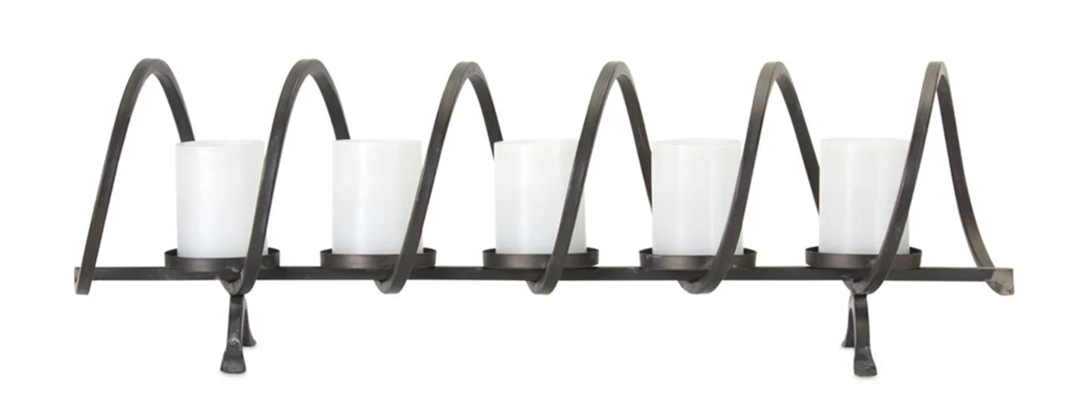 Metal Spiral Taper Candle Holder Long Table Centerpiece – 31 Inch by Melrose