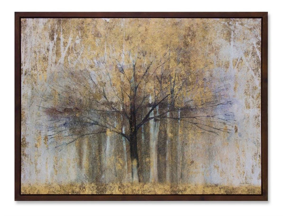 Landscape Canvas Wall Decor With Wood Frame 23.75 Inch Neutral Art Piece By Melrose