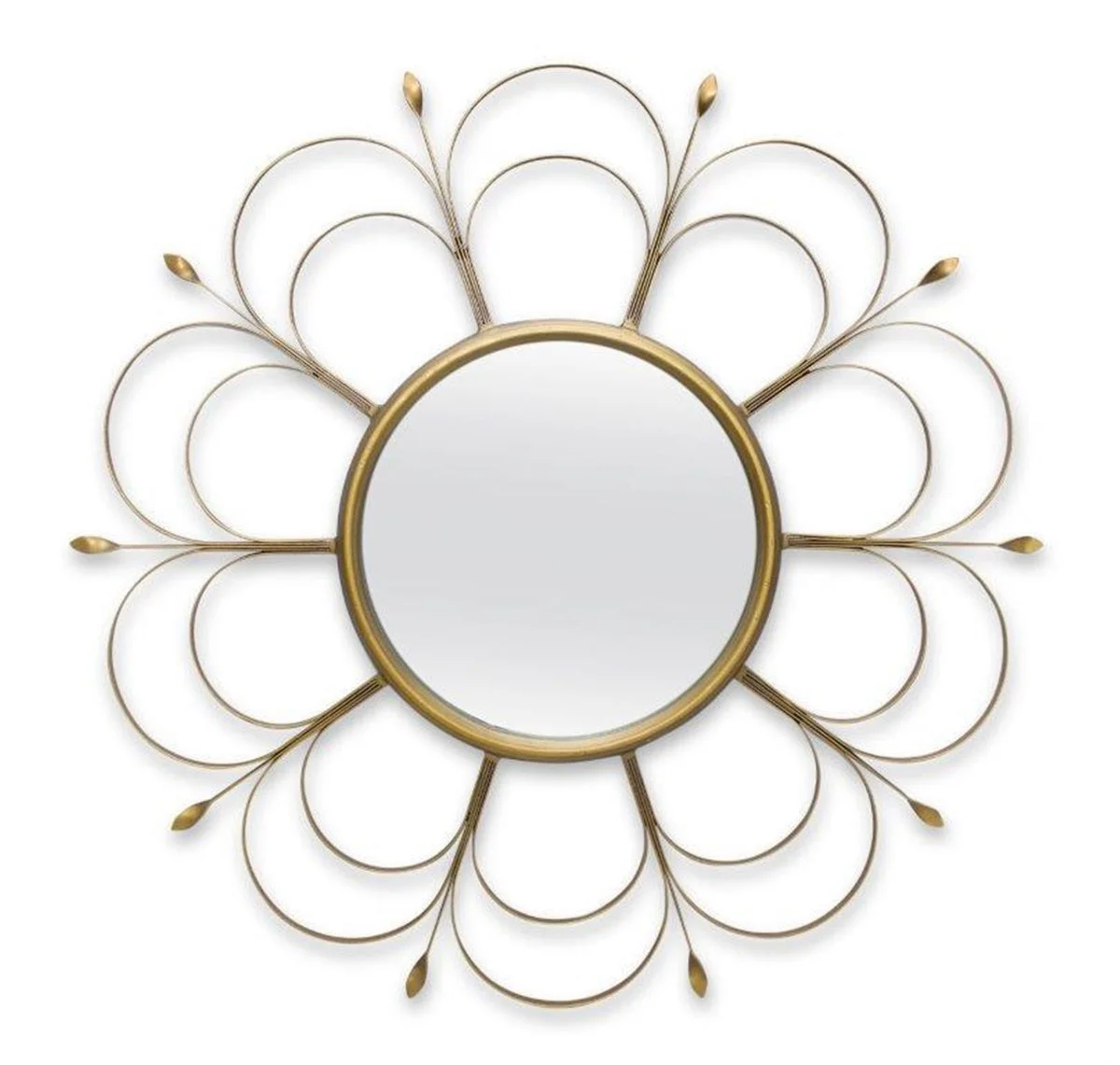 Melrose Art Deco Flower Wall Mirror 24"D