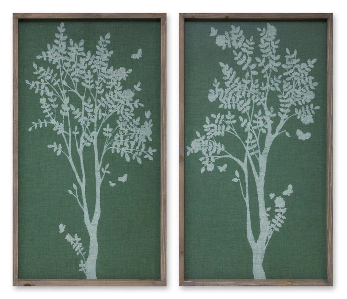 Melrose Wood Framed Tree Outline Print (Set of 2)