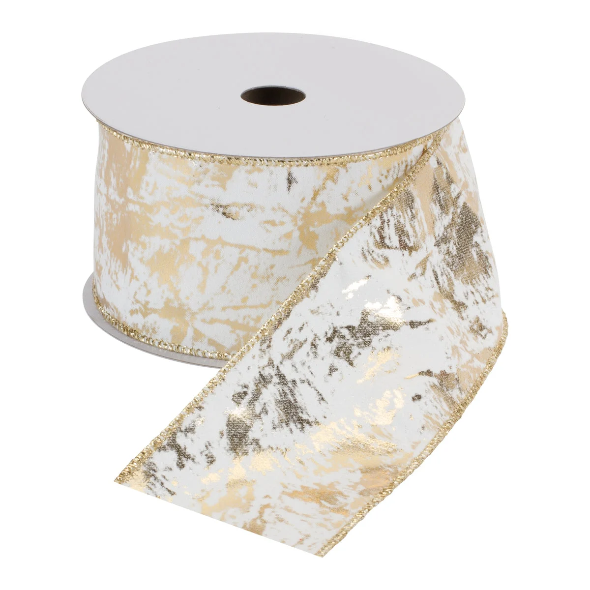 Melrose Metallic Gold Ribbon (Set of 2) 2.5" x 10 Yds.