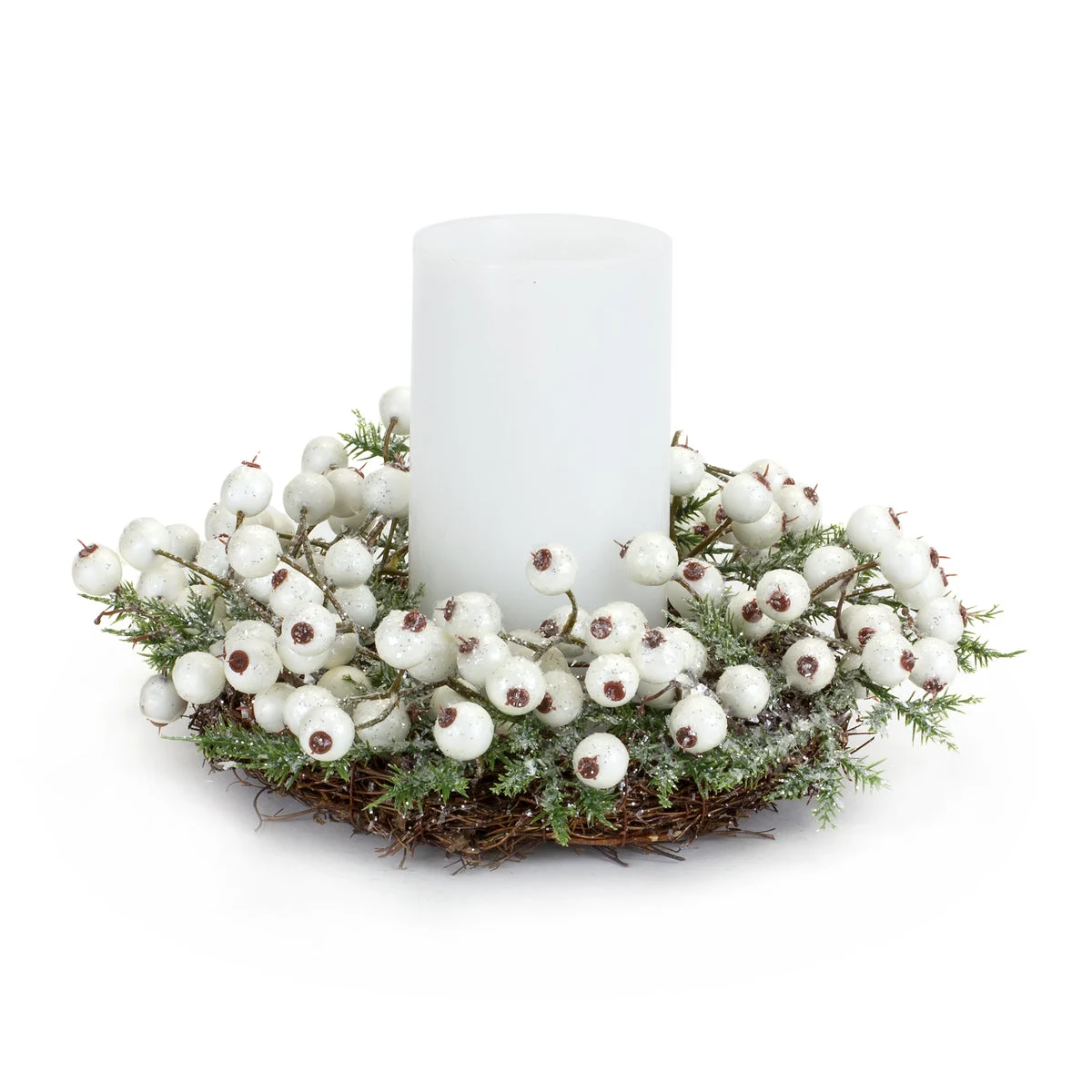Melrose Mini Berry Wreath Candle Ring 10.5"D