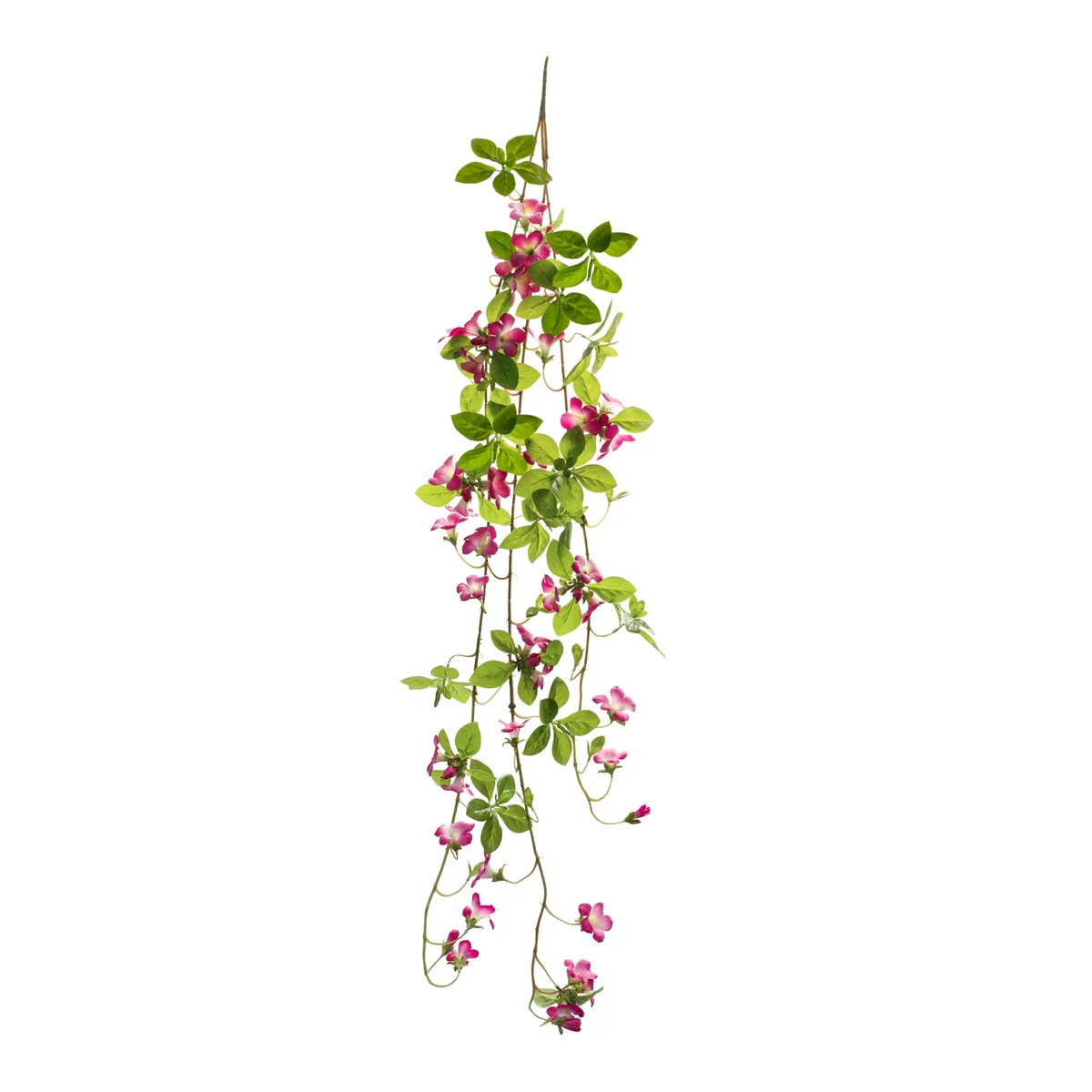 Melrose Pink Floral and Foliage Vine (Set of 6)
