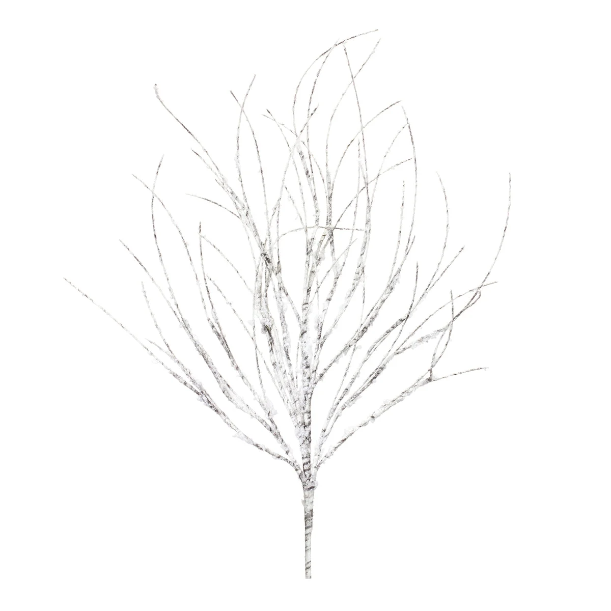 Melrose Flocked Birch Twig Branch (Set of 12)