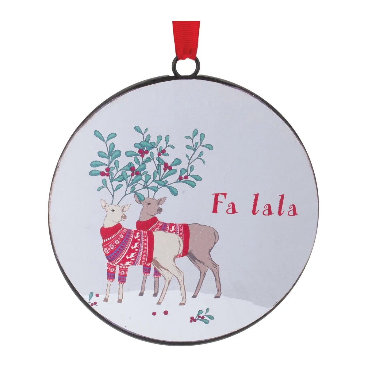 Melrose Felt Wool Deer Ornament (Set of 6)