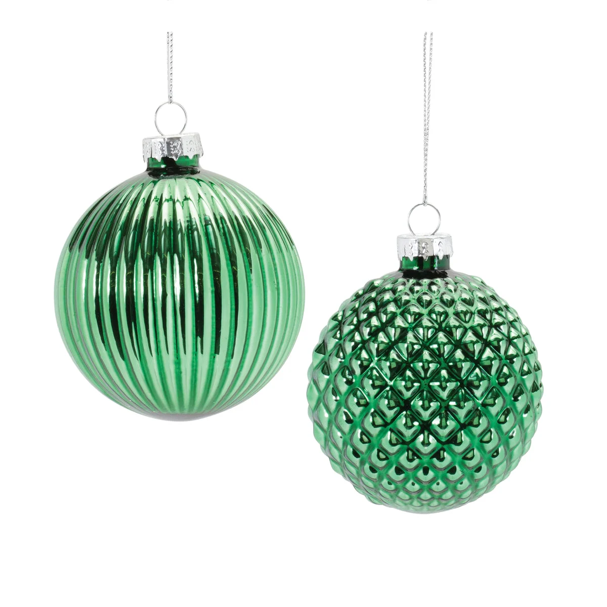 Melrose Textured Glass Ball Ornament (Set of 12)