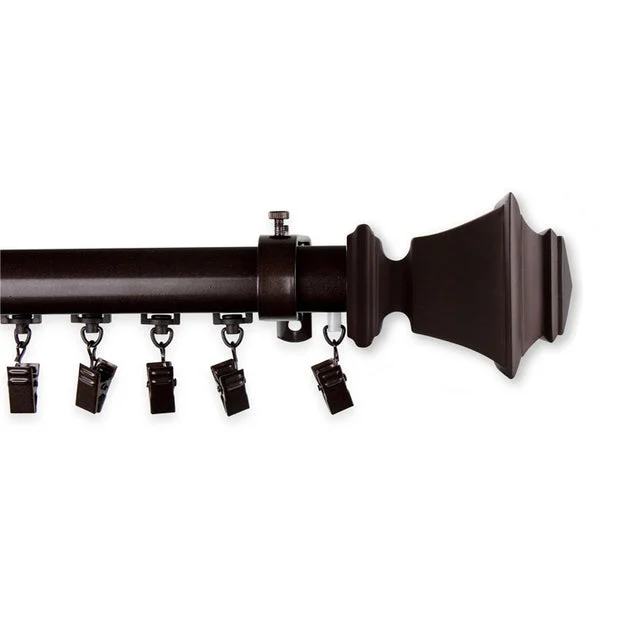 Julio Traverse Rod 110" - 156" - Cocoa
