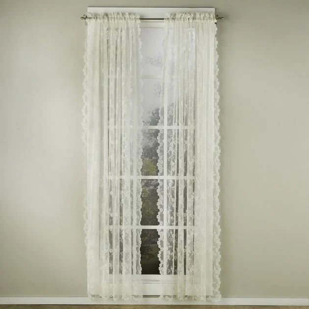 Petite Fleur 84" Panel in Ivory