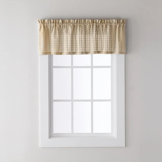 Hopscotch Valance in Tan