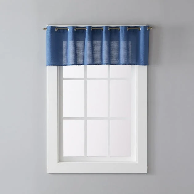 Trio Valance in Denim Blue