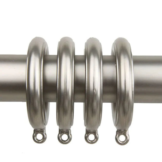 1-13/16" Poly Resin Curtain Eyelet Rings (Set of 10) - Satin Nickel