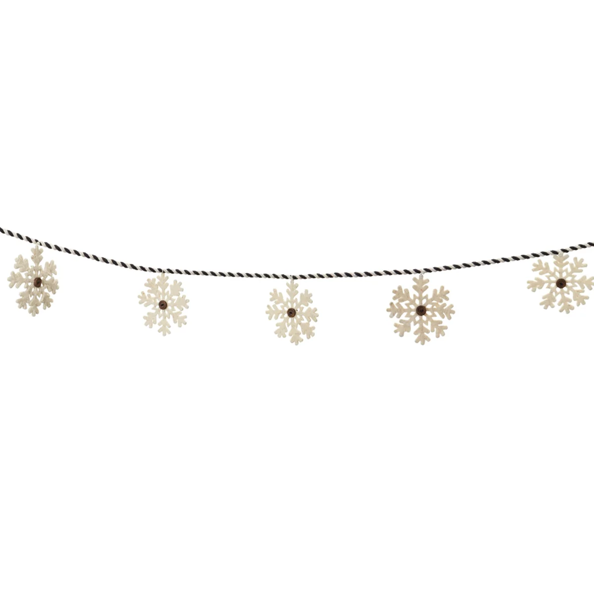Christmas Holiday Snowflake Garland Set of 2, 67 inch Melrose