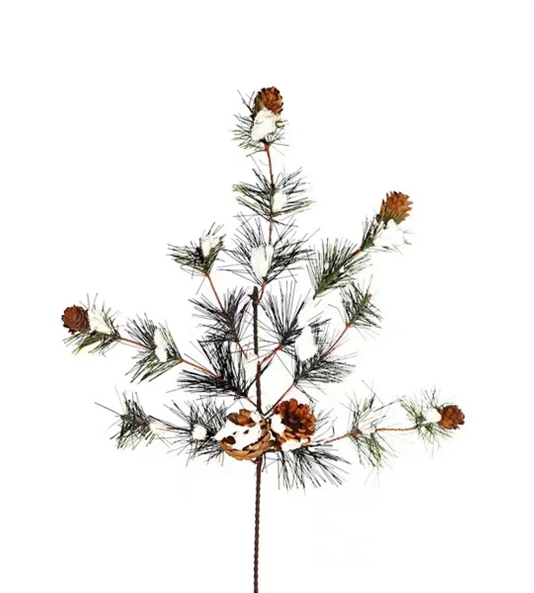 Christmas Decorative Snowy Pine Spray Set of 6, 21 inch Melrose