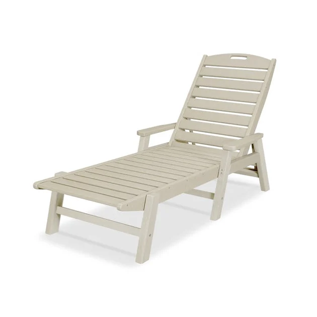 Nautical Chaise with Arms - Sand