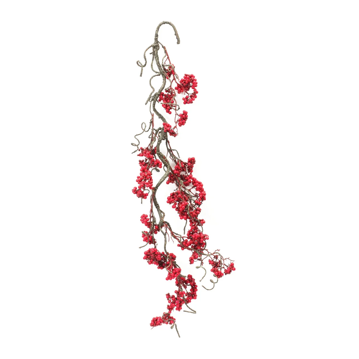 Berry Garland Set Christmas Foam 34" Height Festive Staircase or Table Decor by Melrose