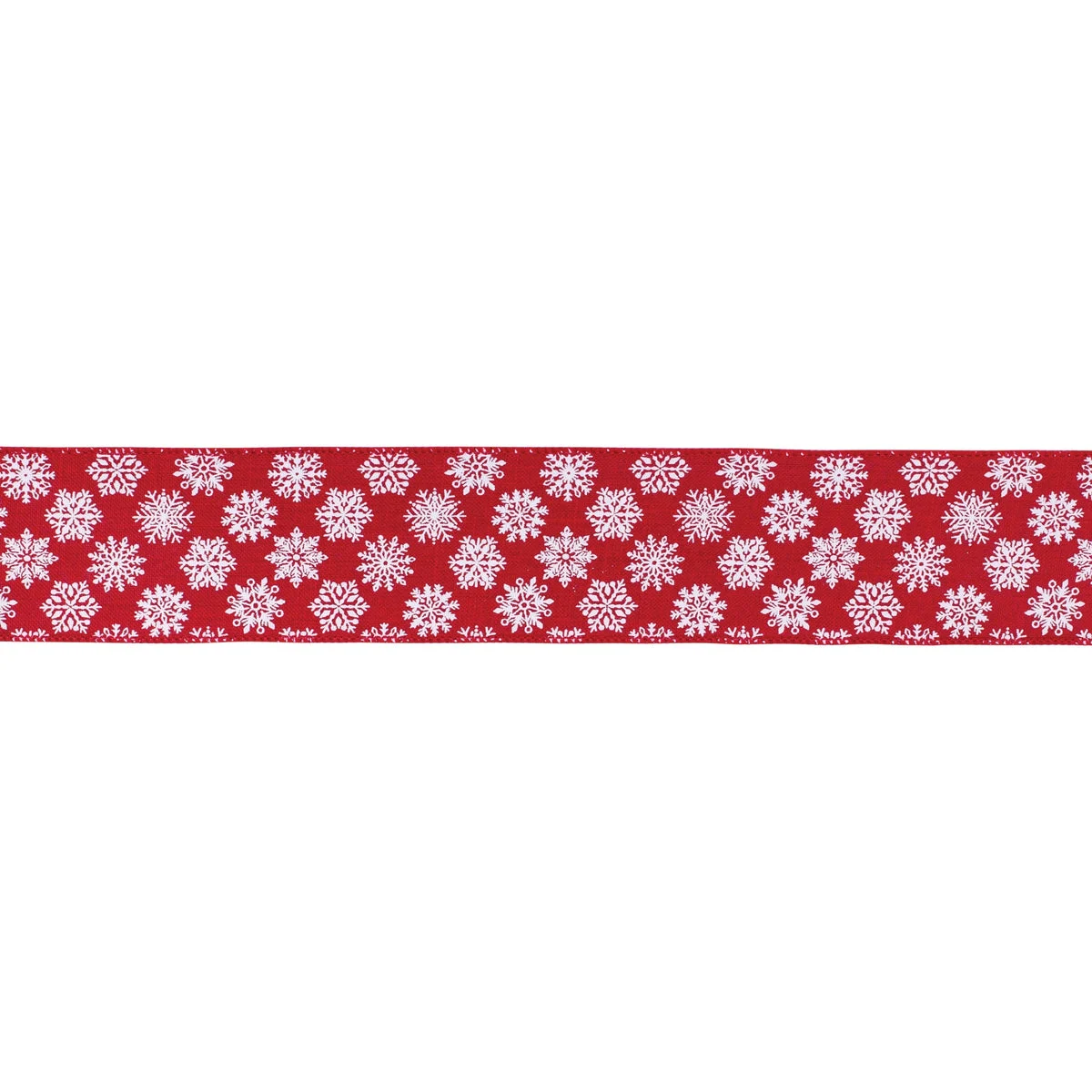 Melrose Red Snowflake Ribbon (Set of 2) 2.5" x 10 Yds.
