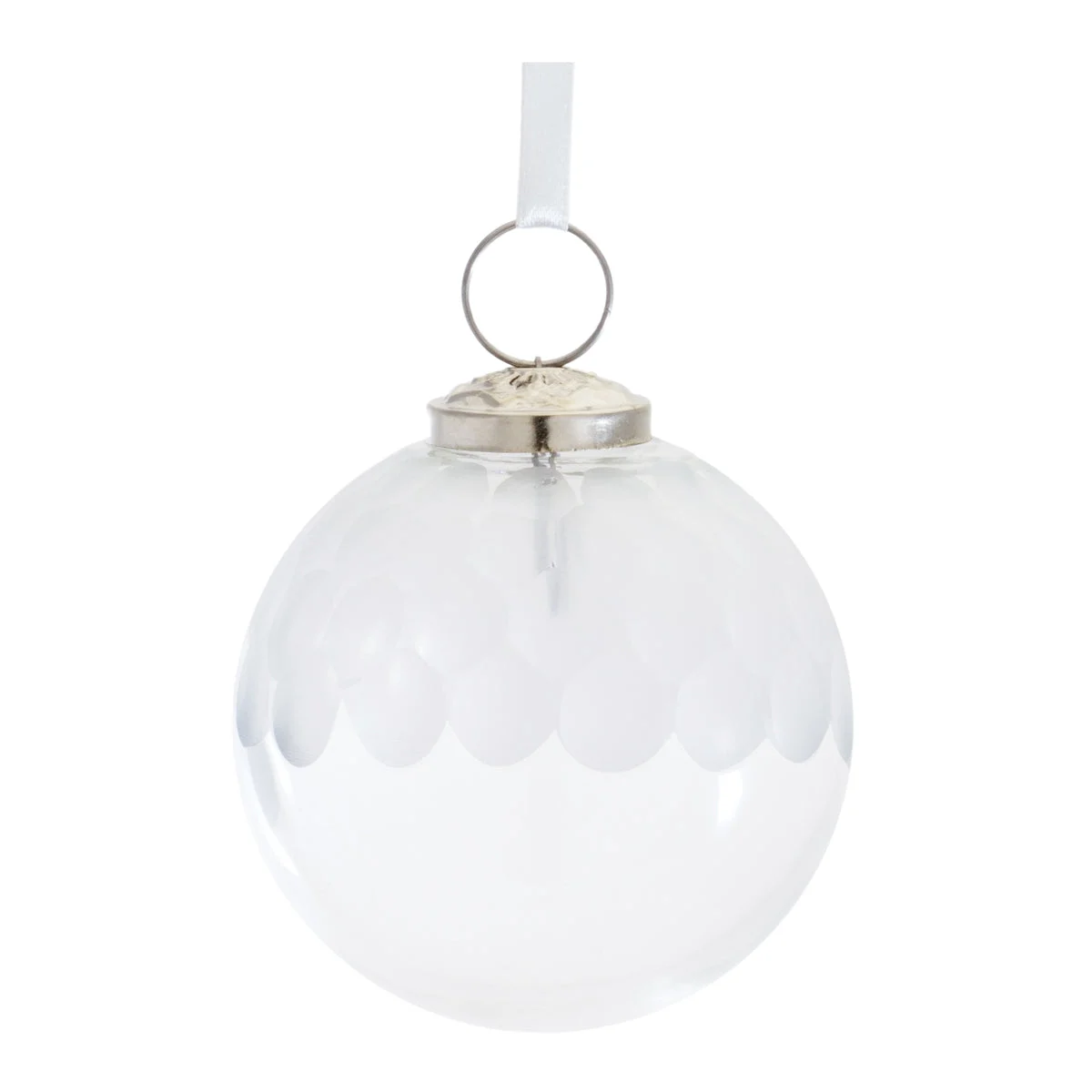Melrose Clear Glass Ball Ornament (Set of 6)