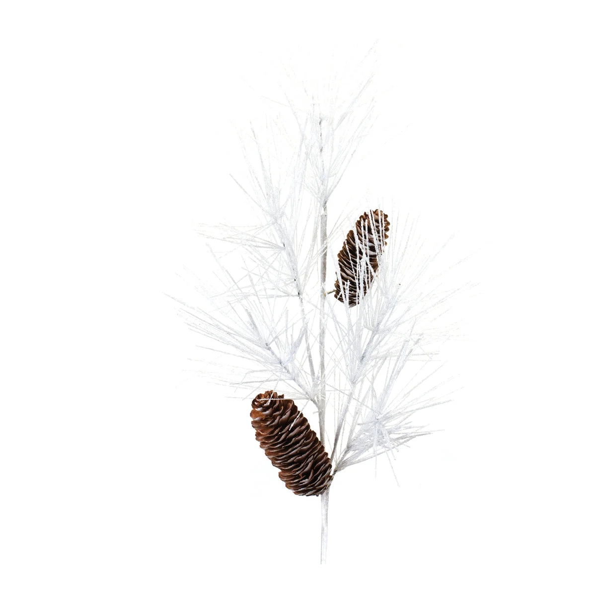 Pine and Cone Spray Set – 33"H Rustic Winter Christmas Decorative Sprays (Set of 6) Plastic & Natural Pinecone Accents by Melrose