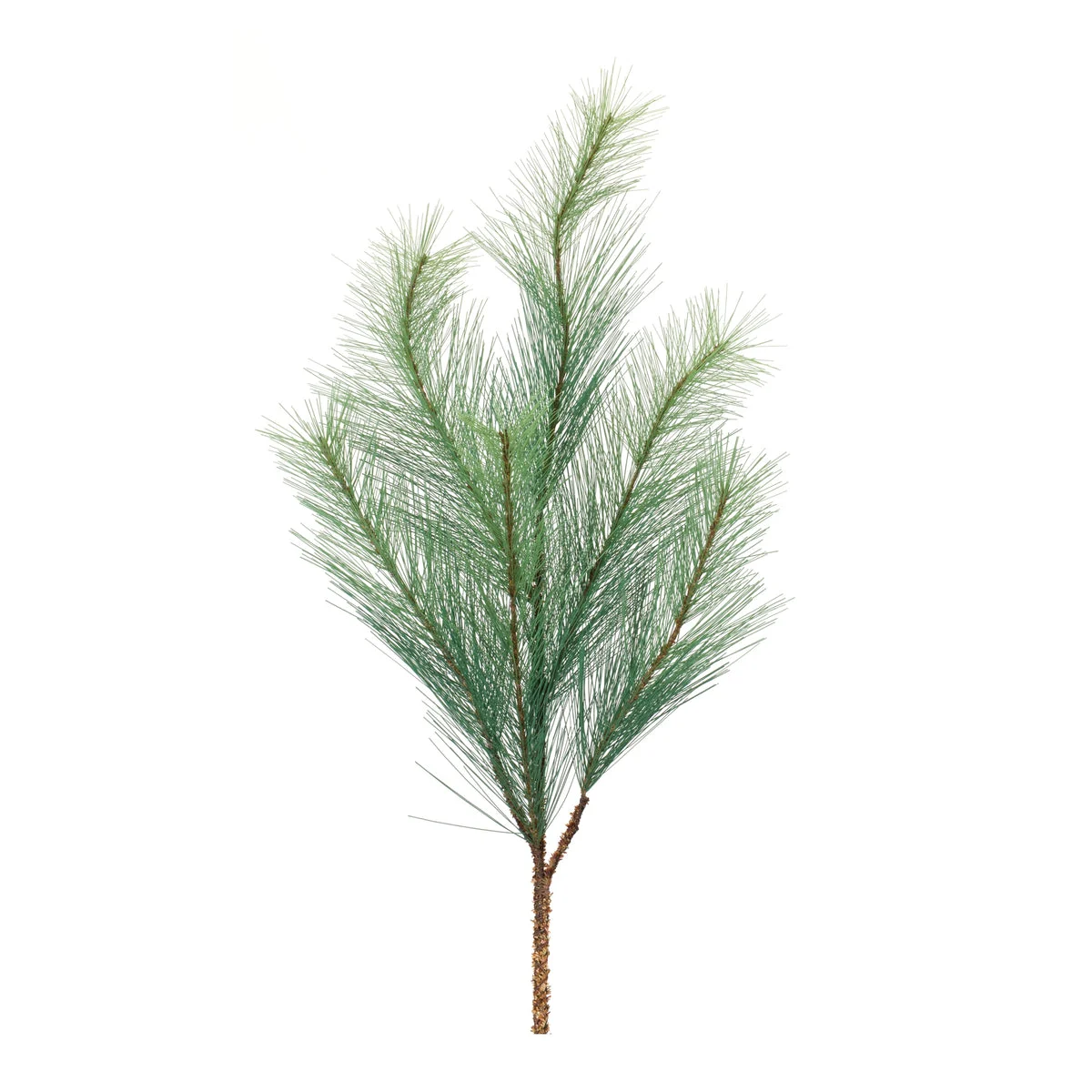 Winter Holiday Pine Spray 32 Inch Height Set of 6 Green and Brown PVC Christmas Decor By Melrose