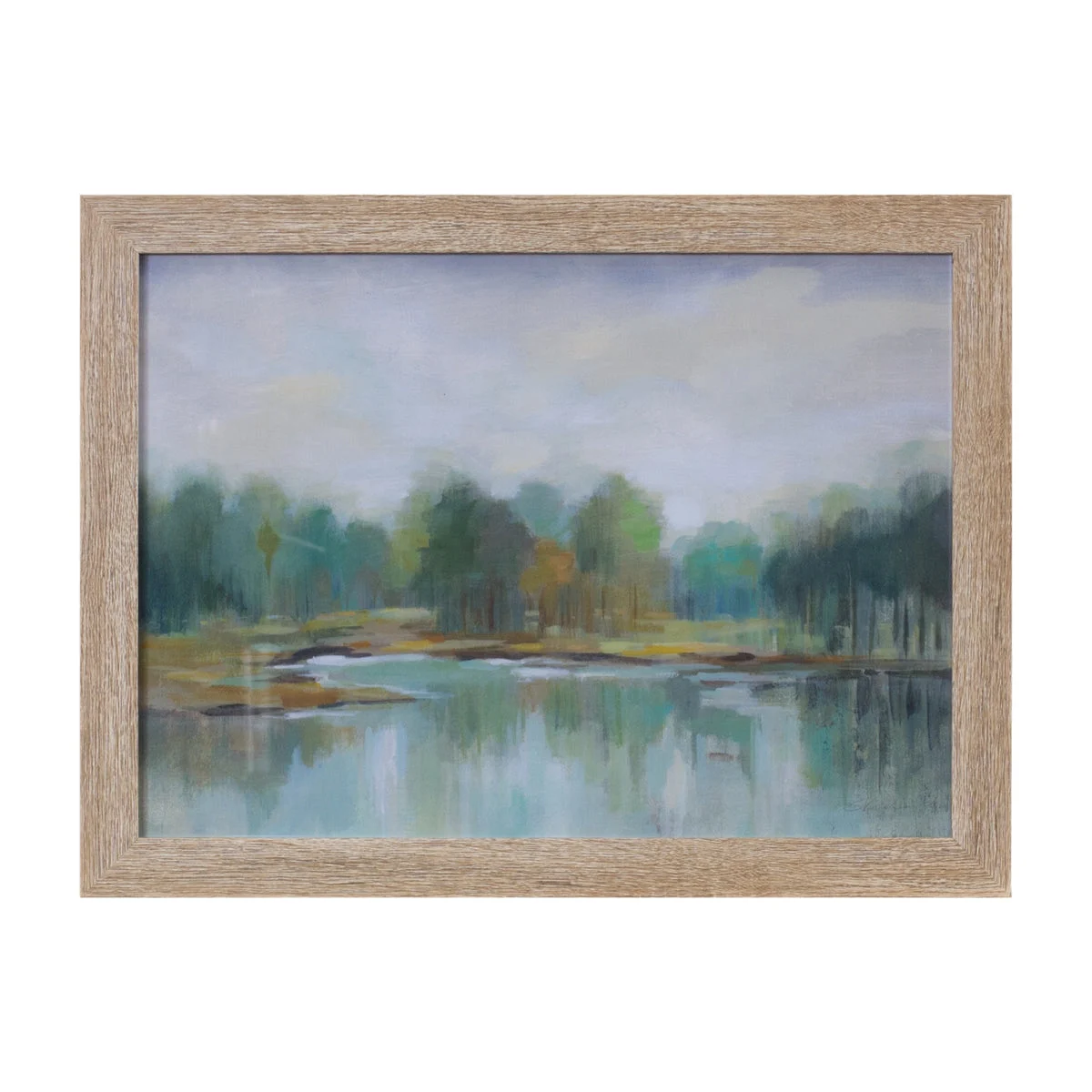 Melrose Framed Lake Landscape Print 15.75"L
