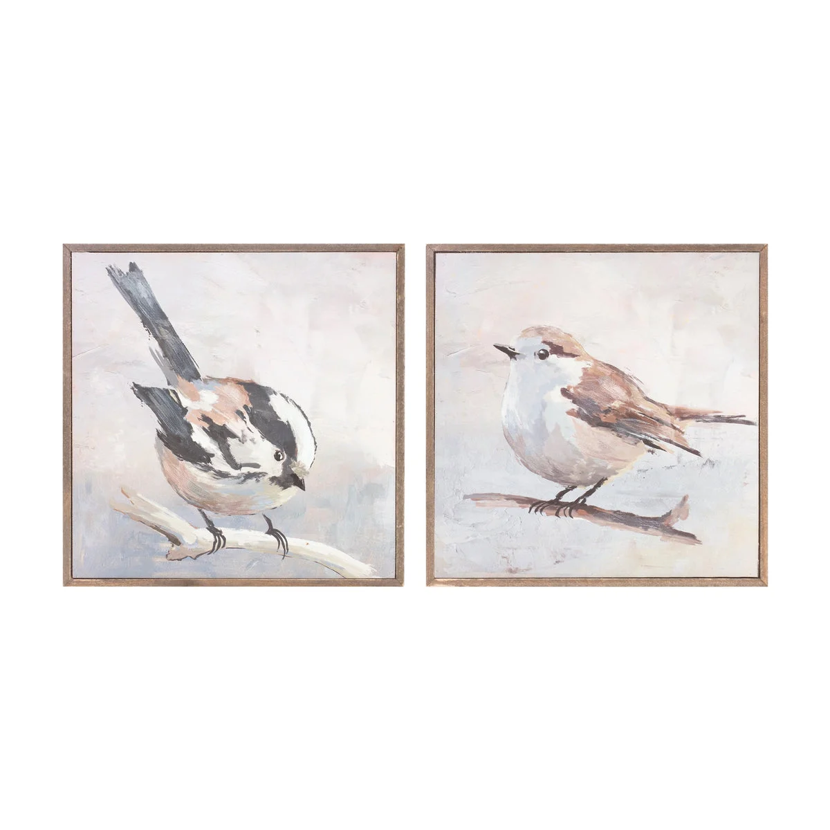 Farmhouse Bird Wall Art Blocks – 10" Square by Melrose