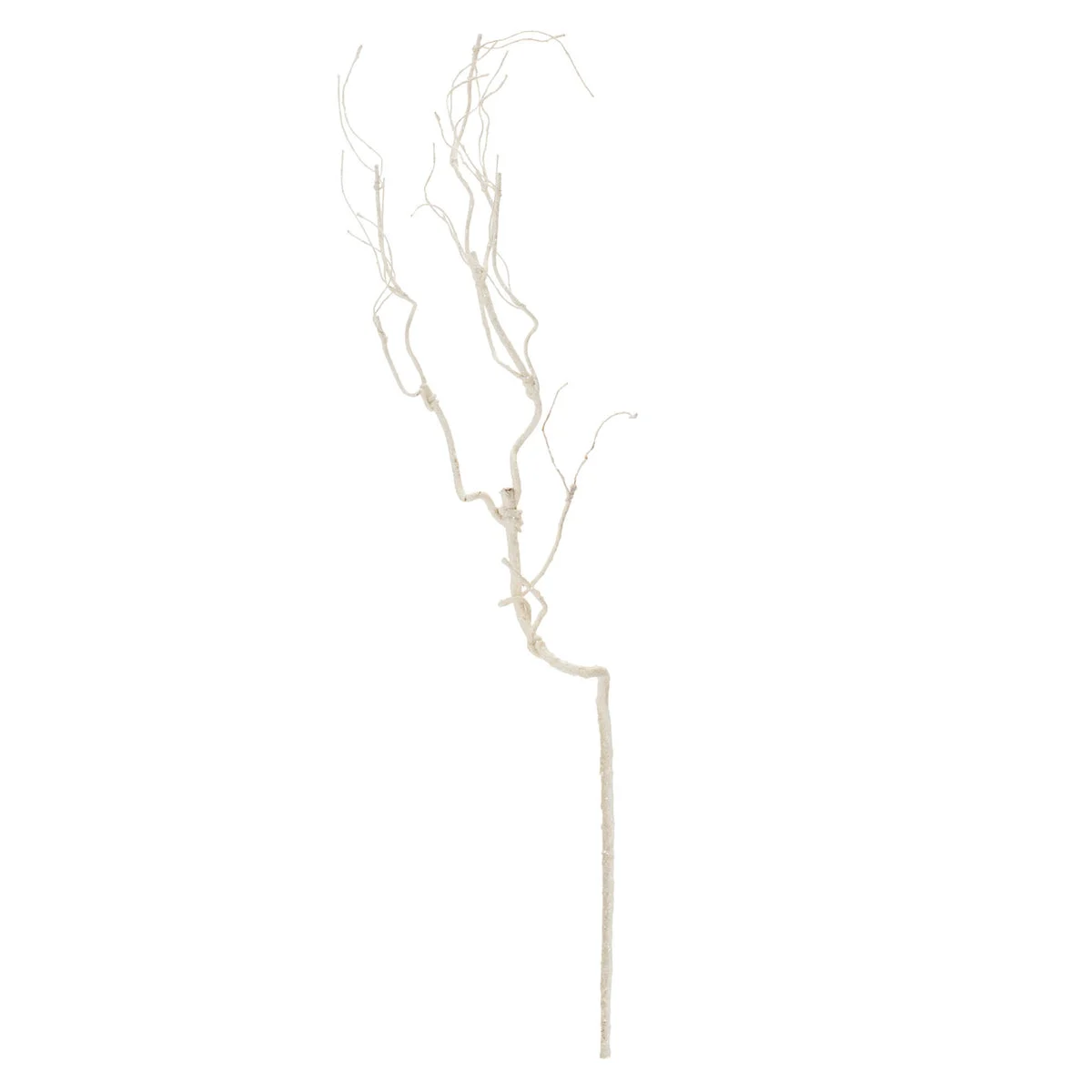 Glittered White Twig Branches (Set of 6) – 32"H Winter Holiday Stems & Sprays by Melrose