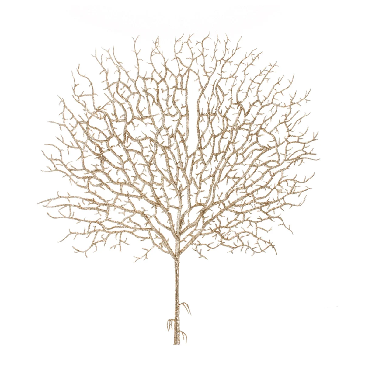Glittered Gold Twig Sprays 35"H (Set of 6) Luxury Holiday Decor by Melrose