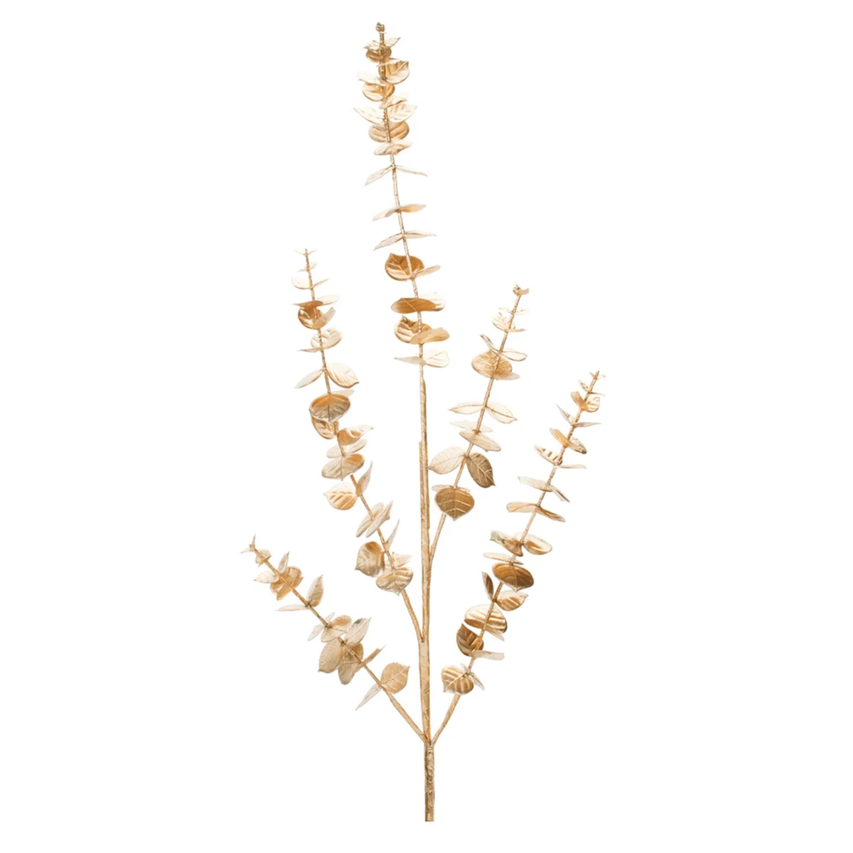 Metallic Gold Eucalyptus Leaf Sprays 36"H (Set of 2) Traditional Christmas Decor by Melrose