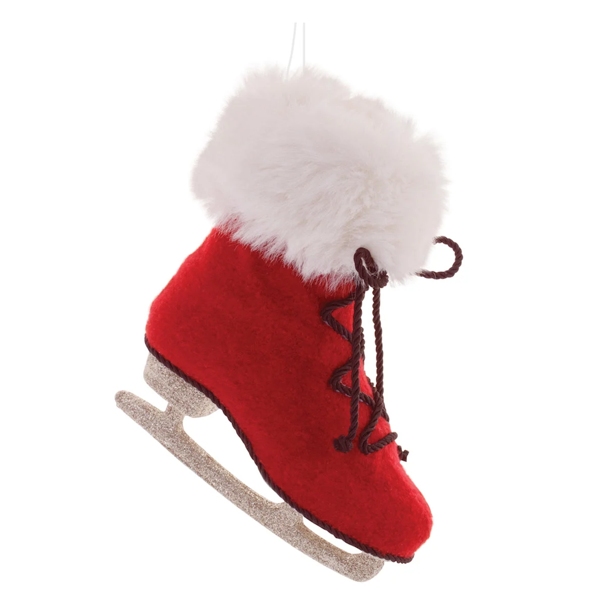 Red and White Winter Ice Skate Ornaments 7.25" – 6 Christmas Decorations by Melrose